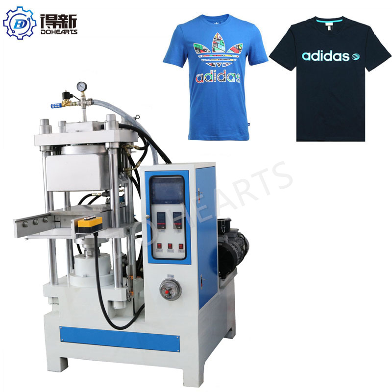 t-shirt in silicone vestiti indumento etichette in tessuto tessile 3D plastisol heat plastisol transfer machine